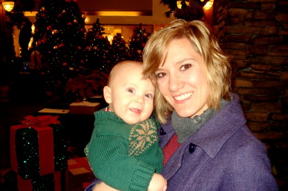 me and Elijah at Christmas