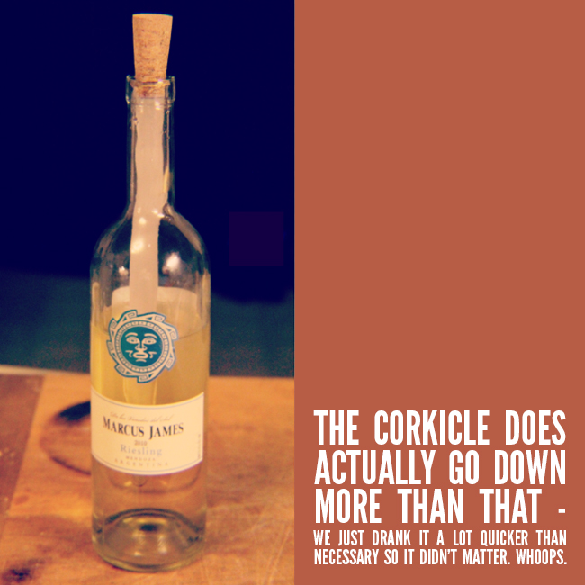 Corkcicle in Action