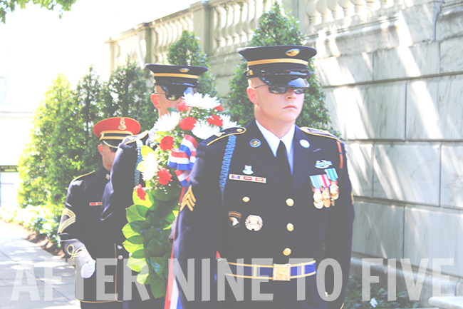 Arlington Guards With Wreath